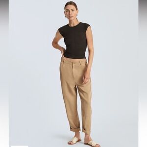 NWT Everlane Buttersoft Barrel Chino in Dark Khaki